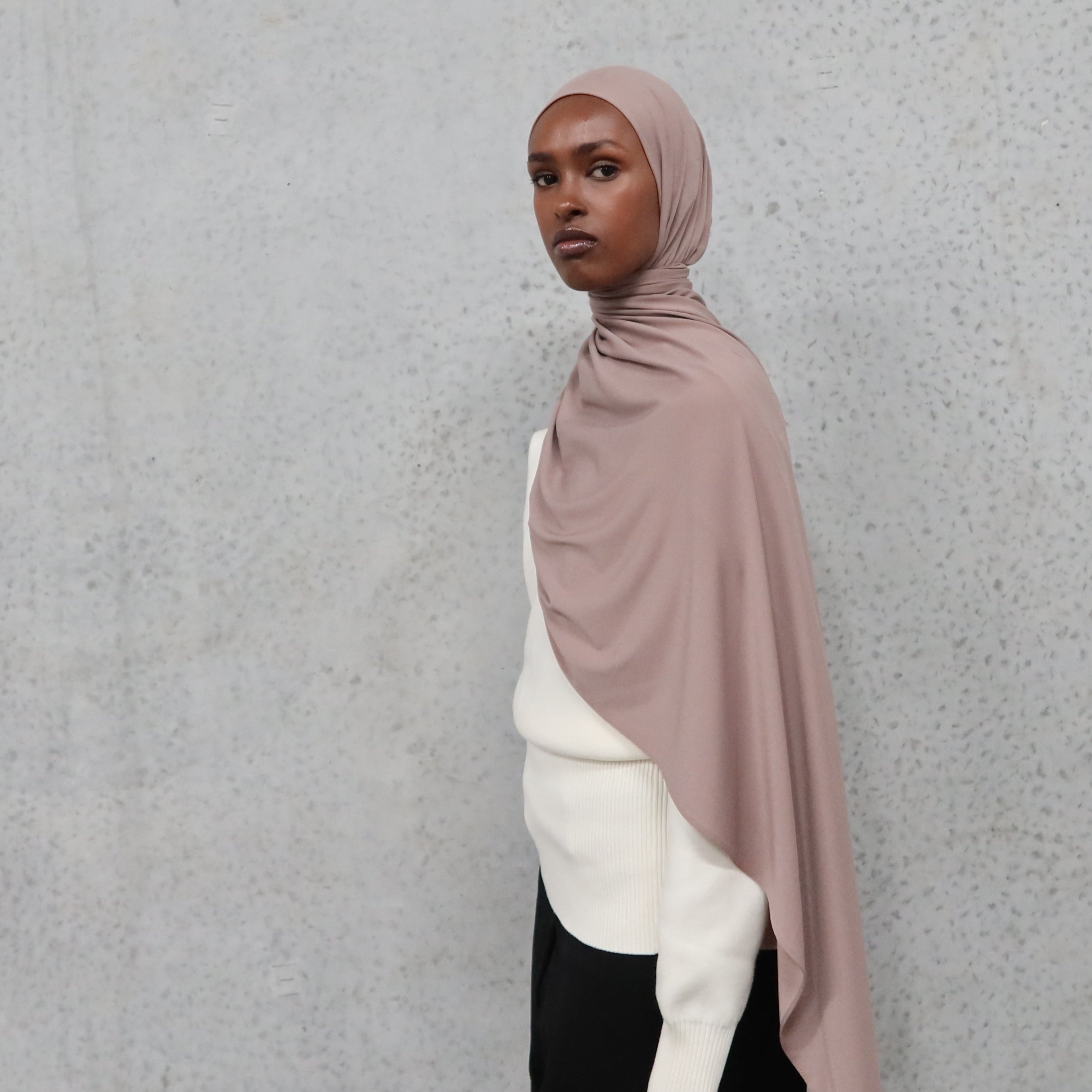 Blush Taupe - Bamboo Jersey Hijab